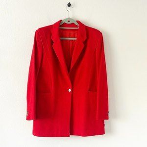 Vintage I. Magnin Cashmere Red Blazer